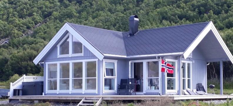Cabin Panorama Lofoten With Jacuzzi Magic View Offersoya Exterior foto