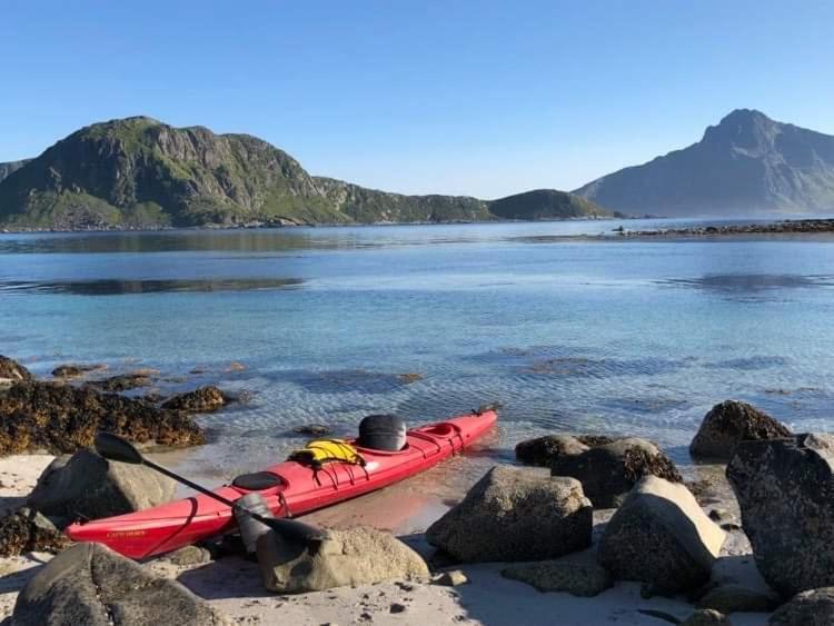 Cabin Panorama Lofoten With Jacuzzi Magic View Offersoya Exterior foto