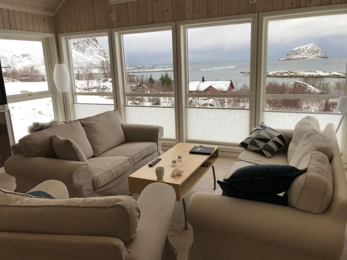 Cabin Panorama Lofoten With Jacuzzi Magic View Offersoya Exterior foto
