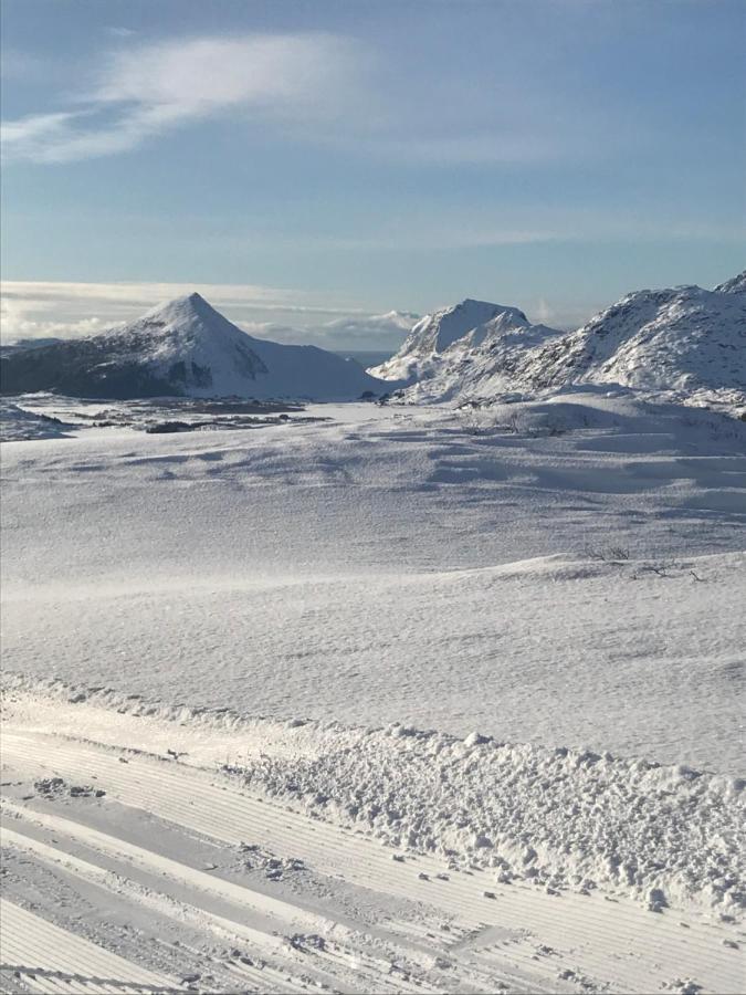 Cabin Panorama Lofoten With Jacuzzi Magic View Offersoya Exterior foto