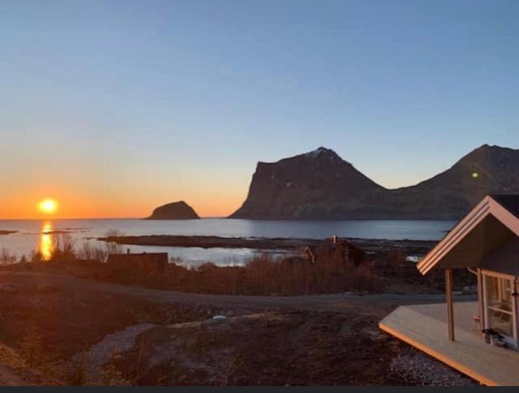 Cabin Panorama Lofoten With Jacuzzi Magic View Offersoya Exterior foto