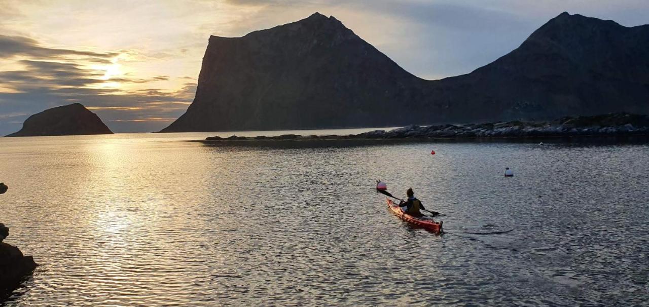 Cabin Panorama Lofoten With Jacuzzi Magic View Offersoya Exterior foto
