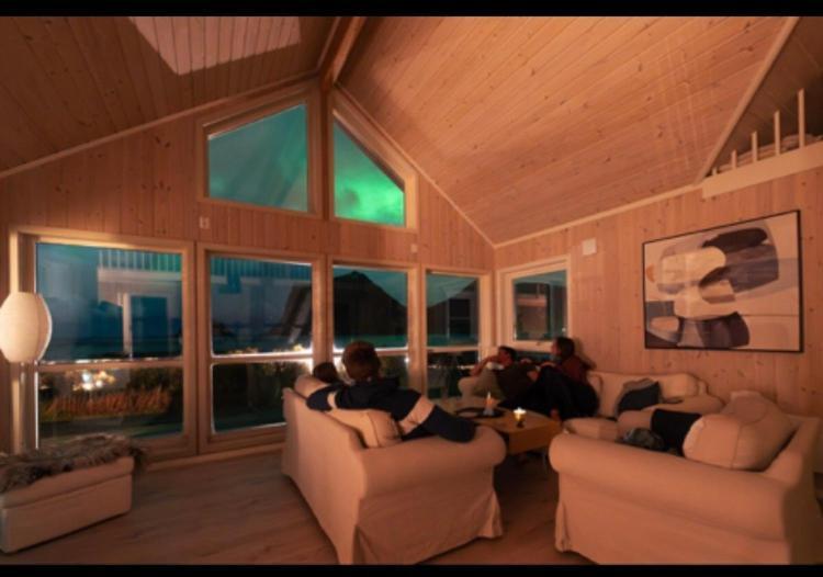 Cabin Panorama Lofoten With Jacuzzi Magic View Offersoya Exterior foto